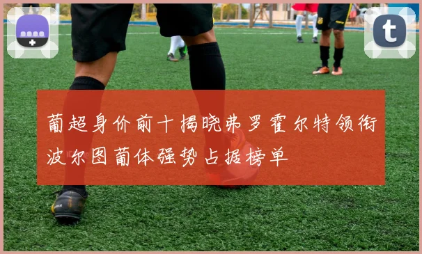 葡超身价前十揭晓弗罗霍尔特领衔波尔图葡体强势占据榜单